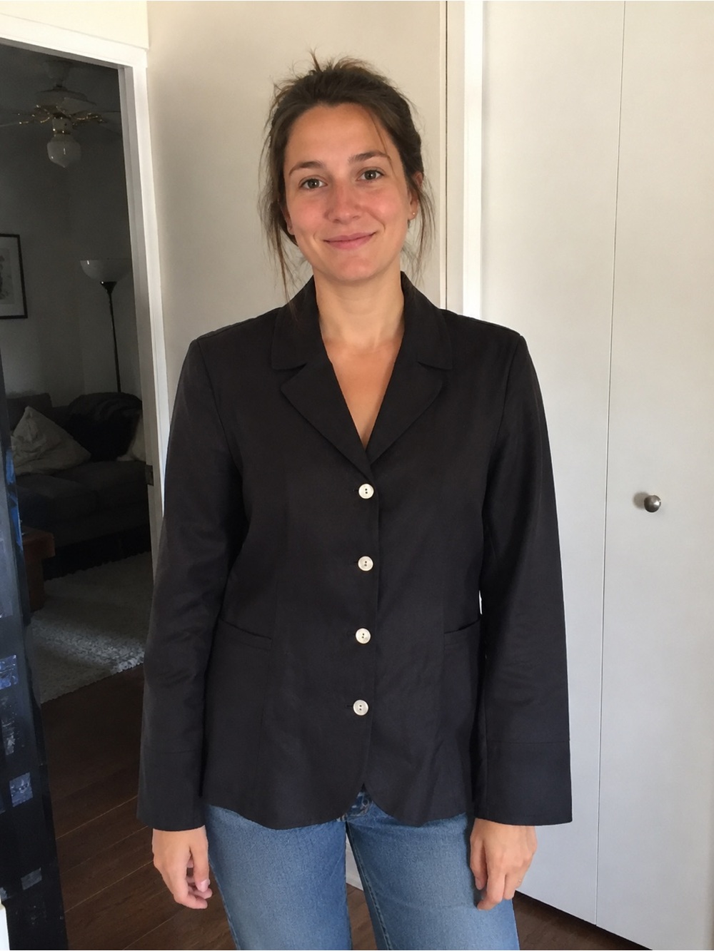 J. Jill Black Notch-Lapel Blazer